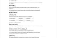 SaaS Reseller Agreement Template