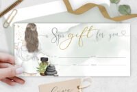 Spa Day Gift Certificate Template: A Luxurious Gift Idea