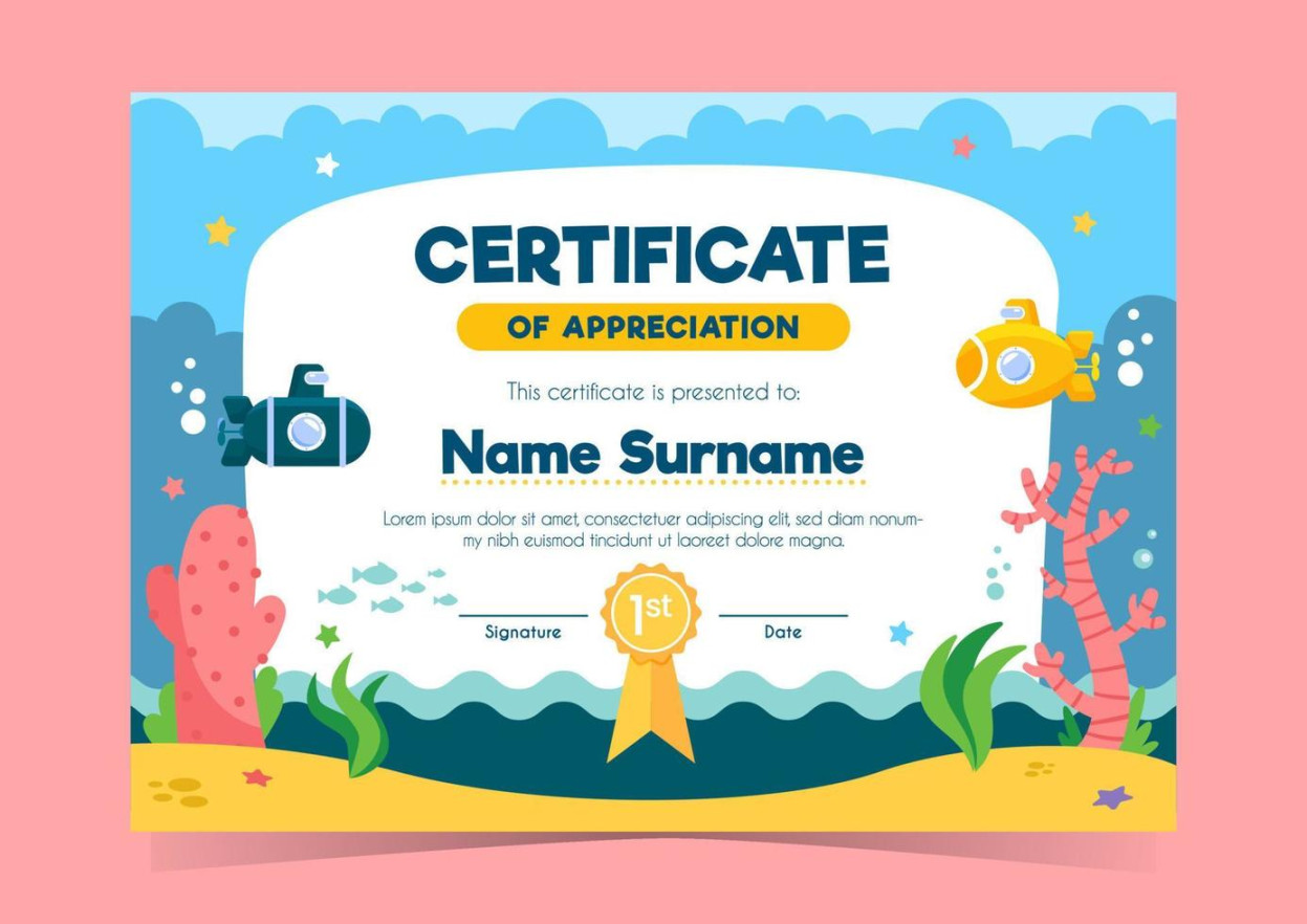 Swimming Certificate Vector Art, Icons, and Graphics for Free Download