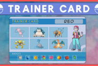 A Comprehensive Guide To Creating Personalized Pokémon Trainer Cards