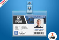 College ID Card Template PSD: A Professional Design Resource