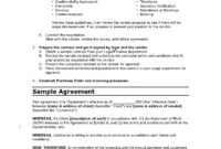 Vendor Take-Back Agreement Template