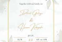 Elegant And Customizable Free E-Wedding Invitation Templates