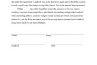 Pre-Contract Deposit Agreement Template