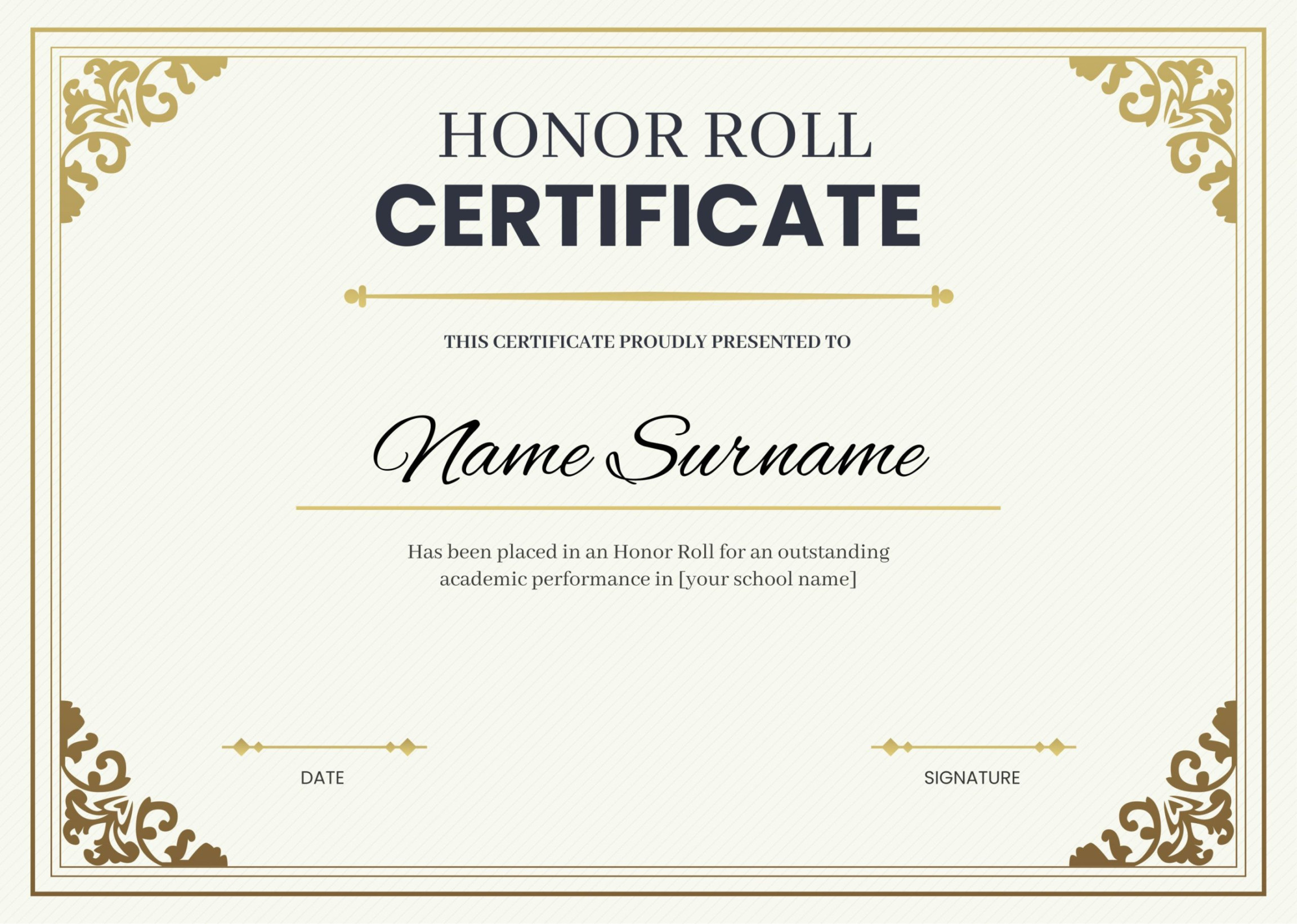 What Is Honor Roll Certificate? + Free Editable Templates