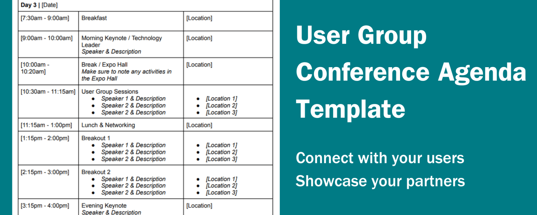 Conference Agenda Examples and templates to Improve Engagement