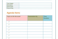 Comprehensive Microsoft Office Agenda Templates For Effective Meeting Management