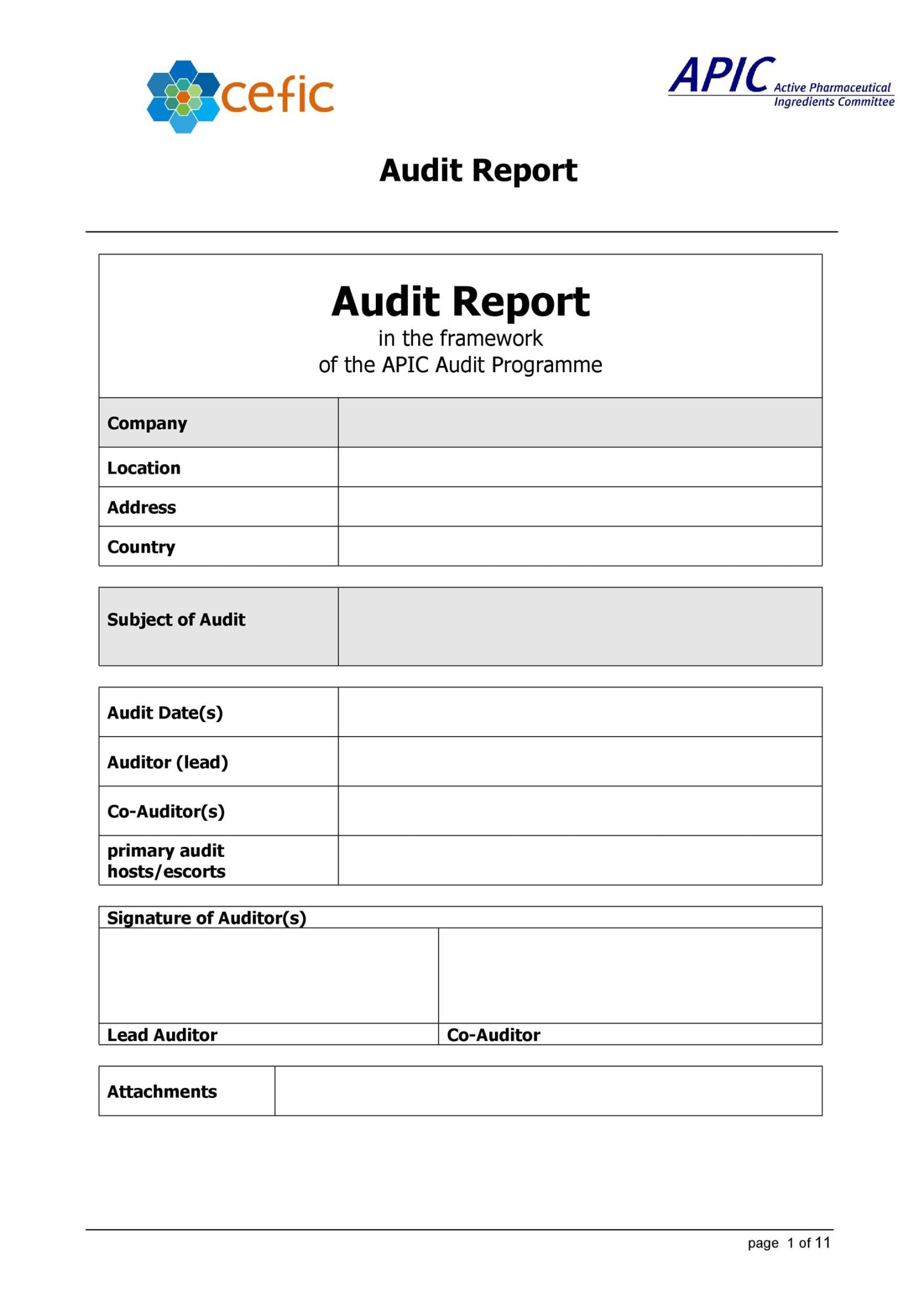 Free Audit Report Templates (Internal Audit Reports) ᐅ TemplateLab