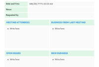 Meeting Minutes Template Document