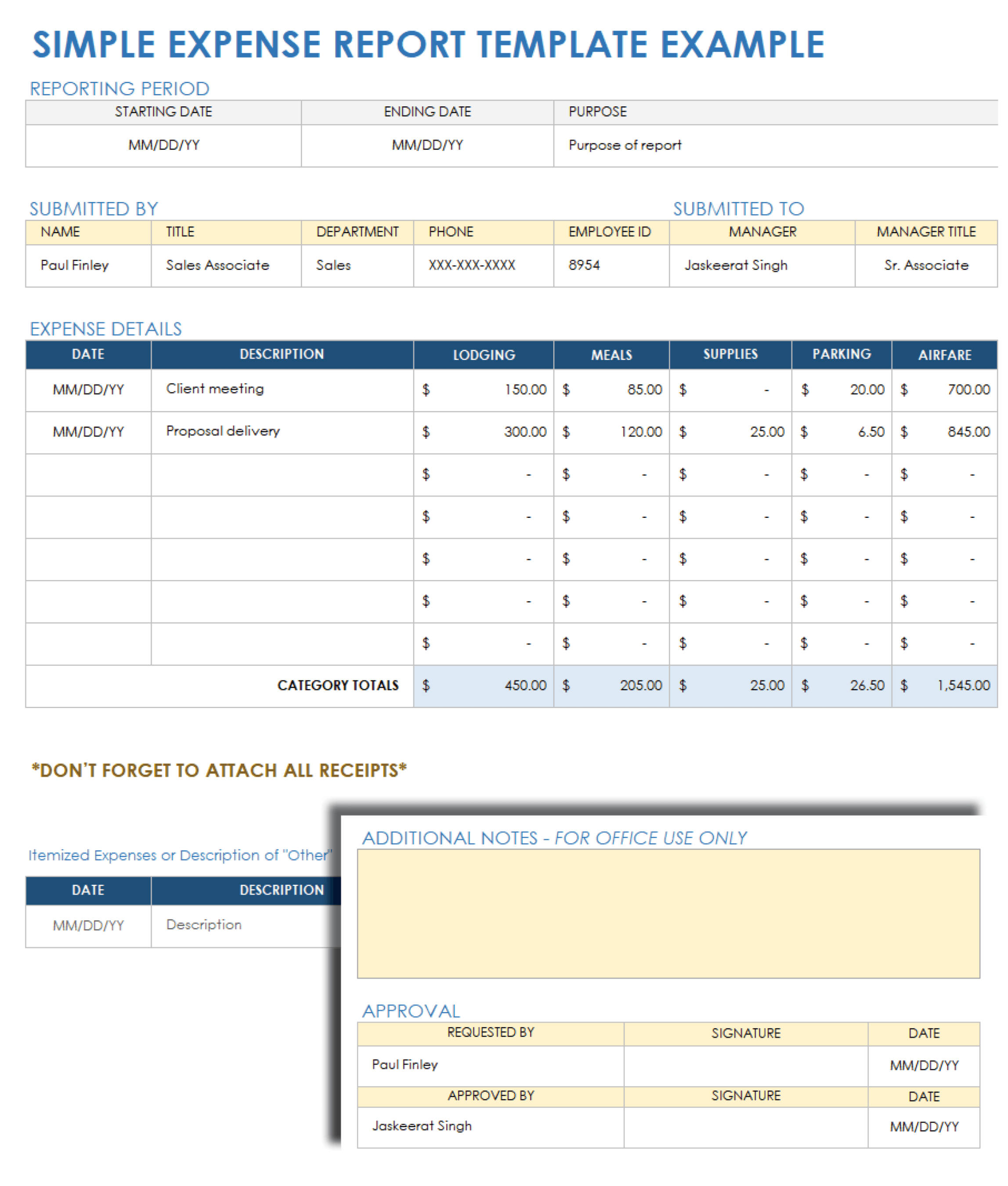 Free Excel Expense Report Templates  Smartsheet