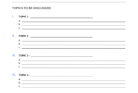 A Comprehensive Meeting Agenda Template For Formal Business Meetings