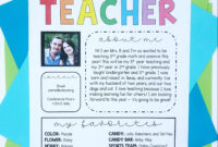 Meet The Teacher Template: A Formal Introduction