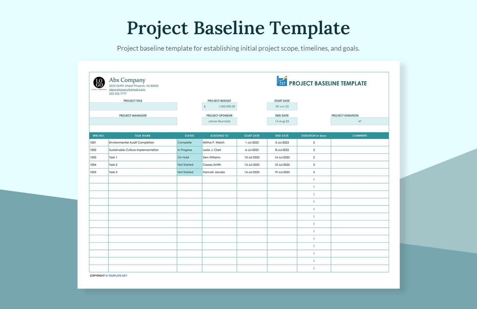 Weekly Project Activity Report Template in Google Docs, Word