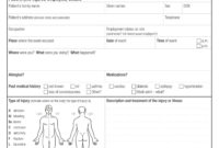 First Aid Incident Report Form Template